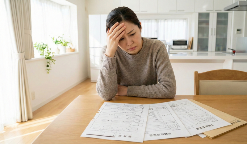 離婚届と不動産査定書