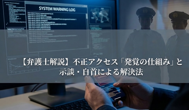 不正アクセス禁止法違反の逮捕と示談